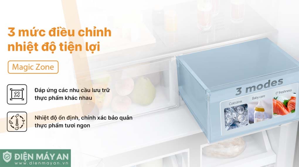 Tủ lạnh Aqua Inverter 469 lít Multi Door AQR-M536XA(GB)