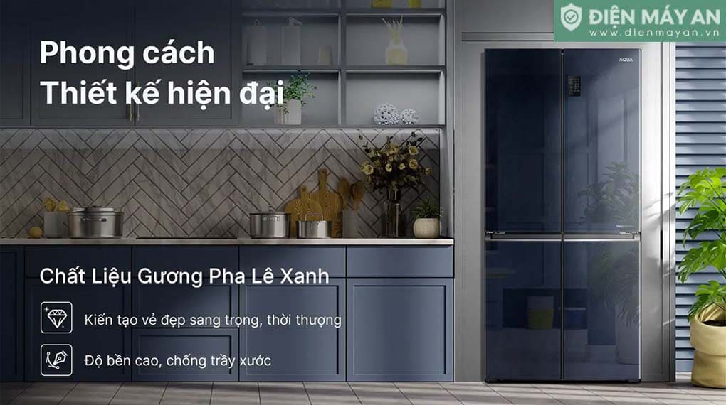 Tủ lạnh Aqua Inverter 469 lít Multi Door AQR-M560XA(GL)