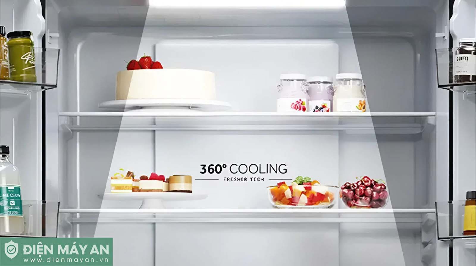 Tủ lạnh Aqua Inverter 469 lít Multi Door AQR-M560XA(GL)