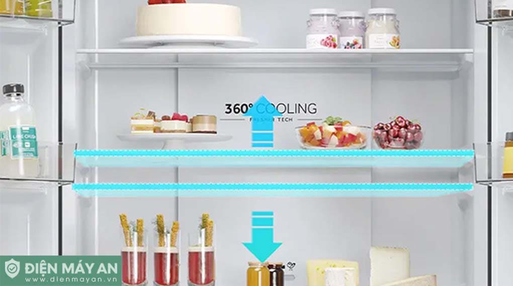 Tủ lạnh Aqua Inverter 469 lít Multi Door AQR-M560XA(GL)