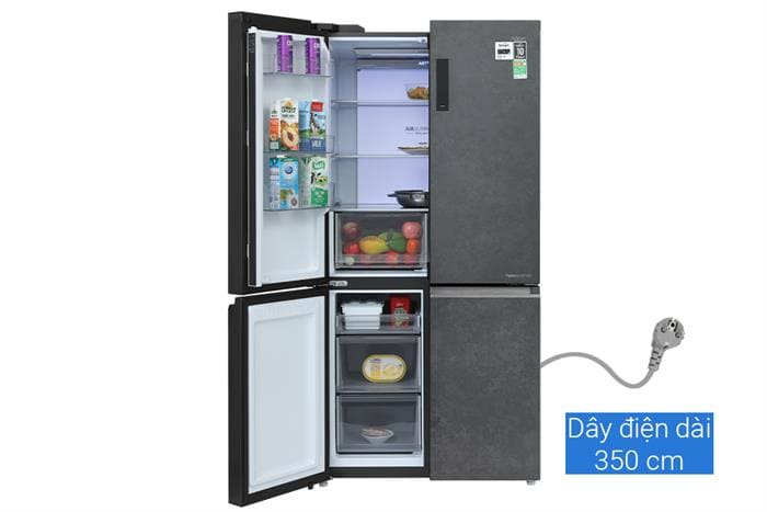 Tủ lạnh Aqua Inverter 660 lít Multi Door AQR-M727XA(GS)U1