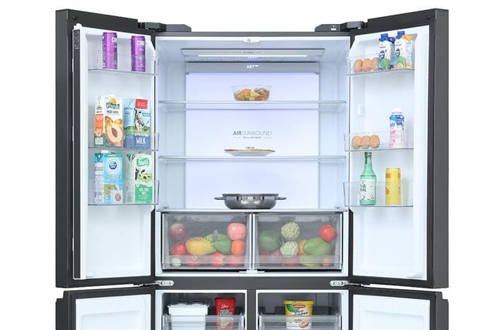 Tủ lạnh Aqua Inverter 660 lít Multi Door AQR-M727XA(GS)U1