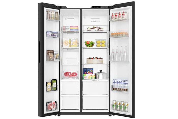 Tủ lạnh Aqua Inverter 569 lít Side By Side AQR-S633XA(SL)