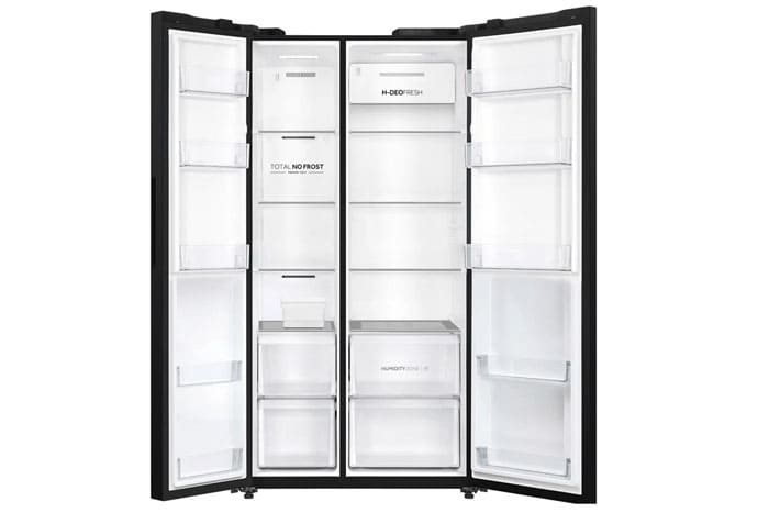 Tủ lạnh Aqua Inverter 646 lít Side By Side AQR-S682XA(BL)