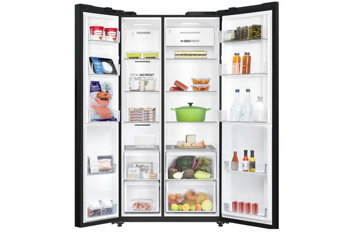 Tủ lạnh Aqua Inverter 646 lít Side By Side AQR-S682XA(BL)