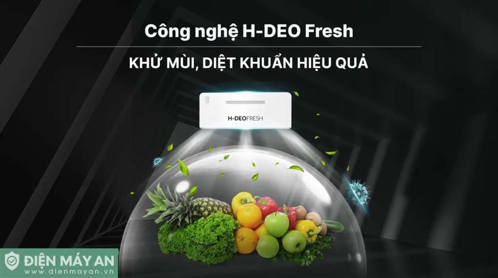 Tủ lạnh Aqua Inverter 646 lít Side By Side AQR-S682XA(BL)