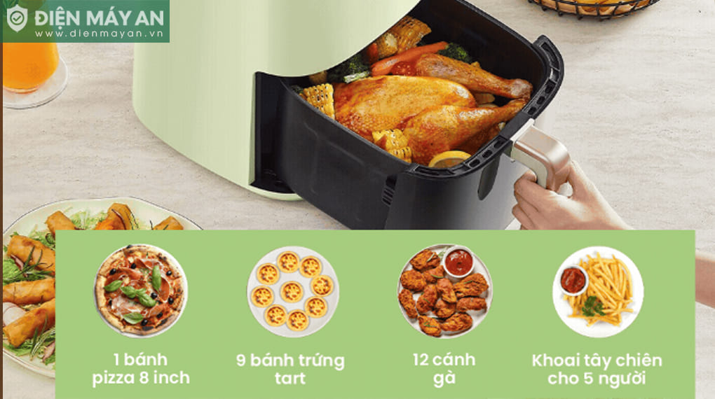 Nồi chiên không dầu Comfee 7.5 Lít CAD-75PG00A0