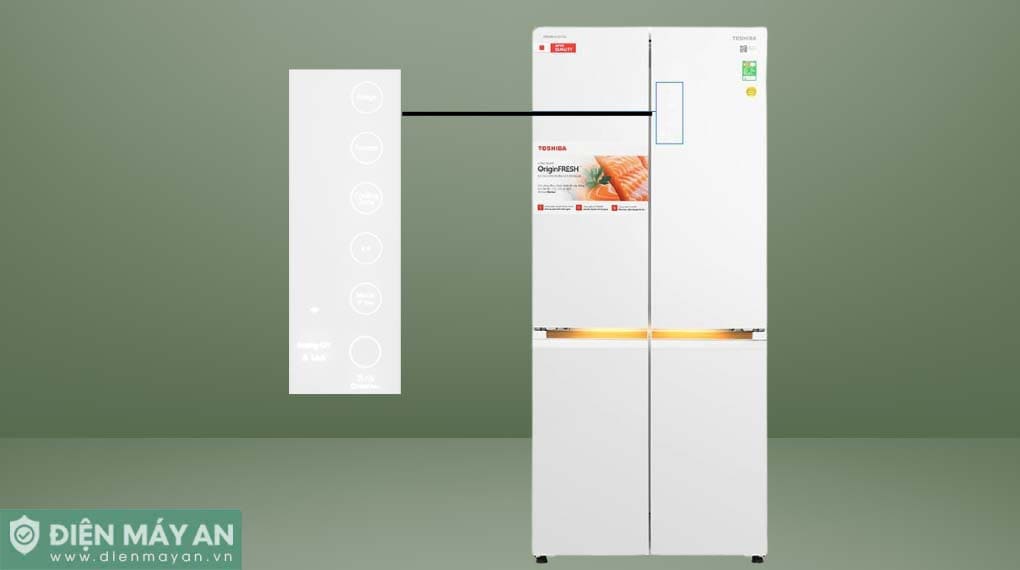 Tủ lạnh Toshiba Inverter 535 lít Japandi Multi Door GR-RF695WI-PGV(67)