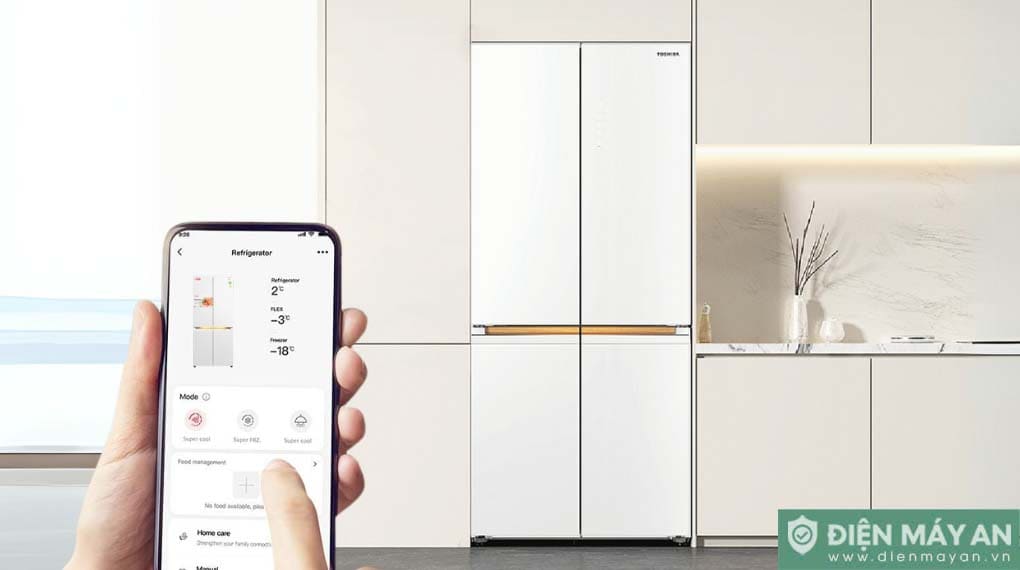 Tủ lạnh Toshiba Inverter 535 lít Japandi Multi Door GR-RF695WI-PGV(67)