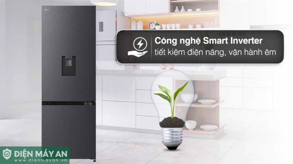 Tủ lạnh LG Inverter 335 lít LBB33BLGA