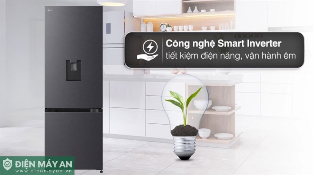 Tủ lạnh LG Inverter 332 lít LBD33BLMA
