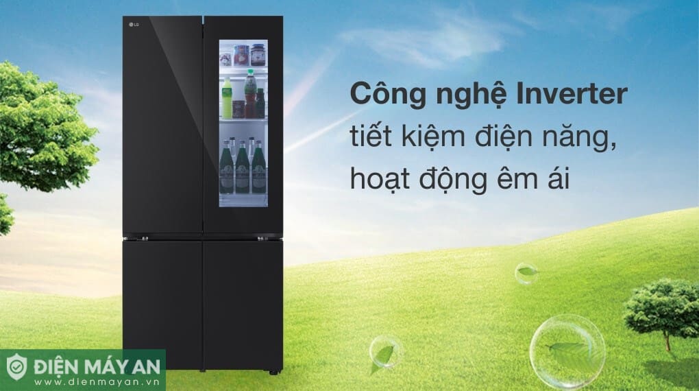Tủ lạnh LG Inverter 617 lít Multi Door InstaView LFB61BLGAI