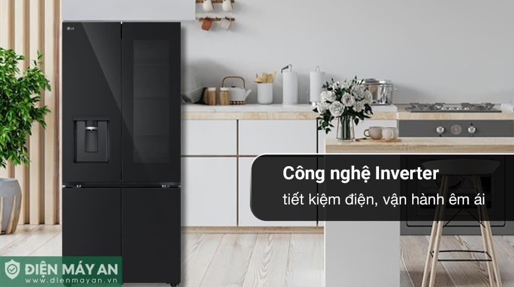 Tủ lạnh LG Inverter 612 lít Multi Door InstaView LFD61BLGAI