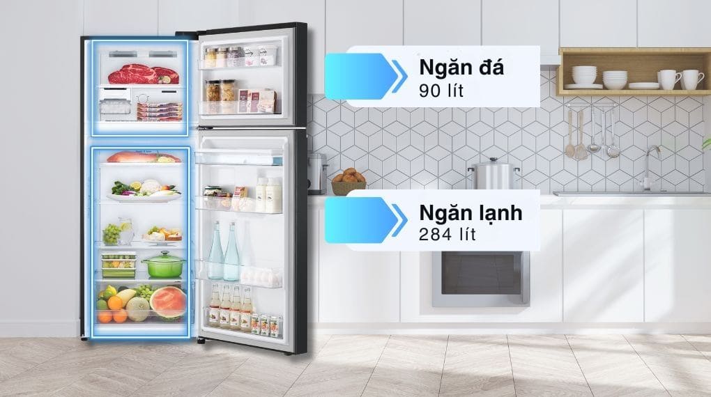 Tủ lạnh LG Inverter 374 lít LTD37BLM