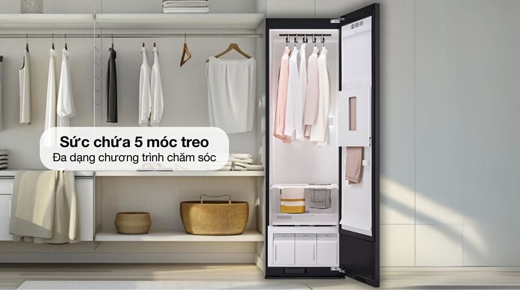 Tủ chăm sóc quần áo thông minh LG Styler Inverter 5 móc SC5MNR4G