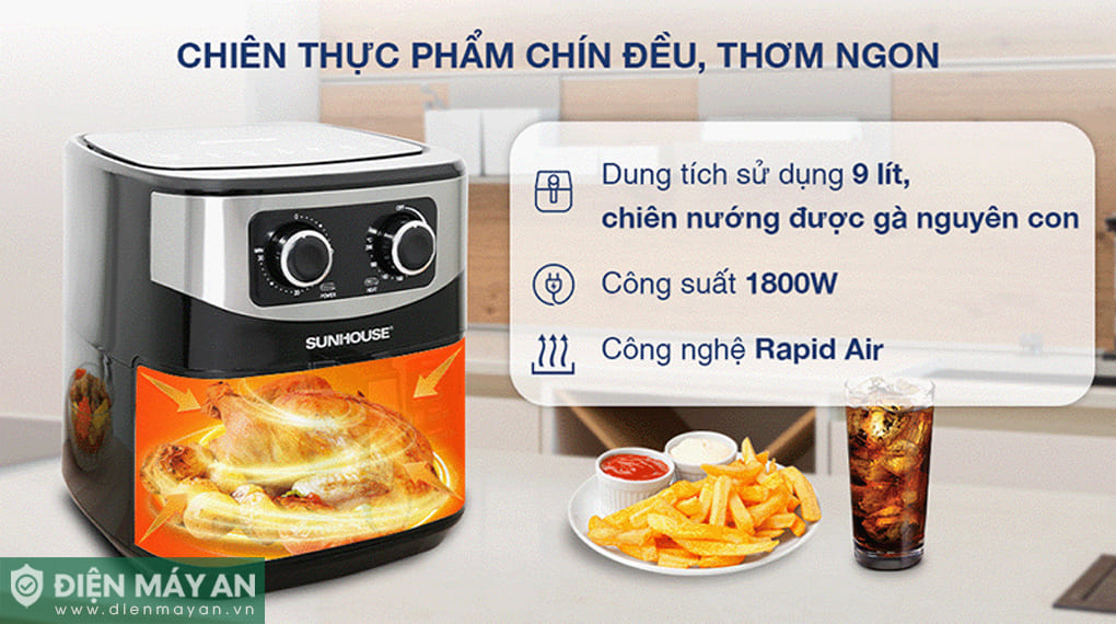 Nồi chiên không dầu Sunhouse SHD4035