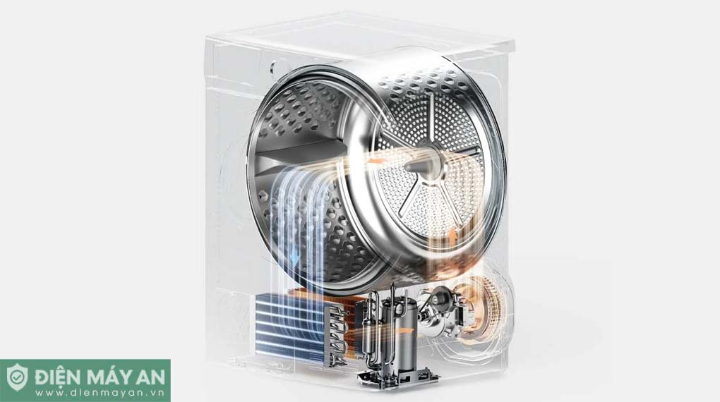 Máy sấy bơm nhiệt Toshiba 8 kg TD-21B90HWV(MG)