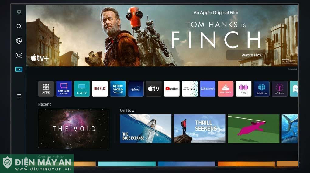 Hệ điều hành Tizen trên tivi The Frame QLED Samsung thân thiện và dễ sử dụng