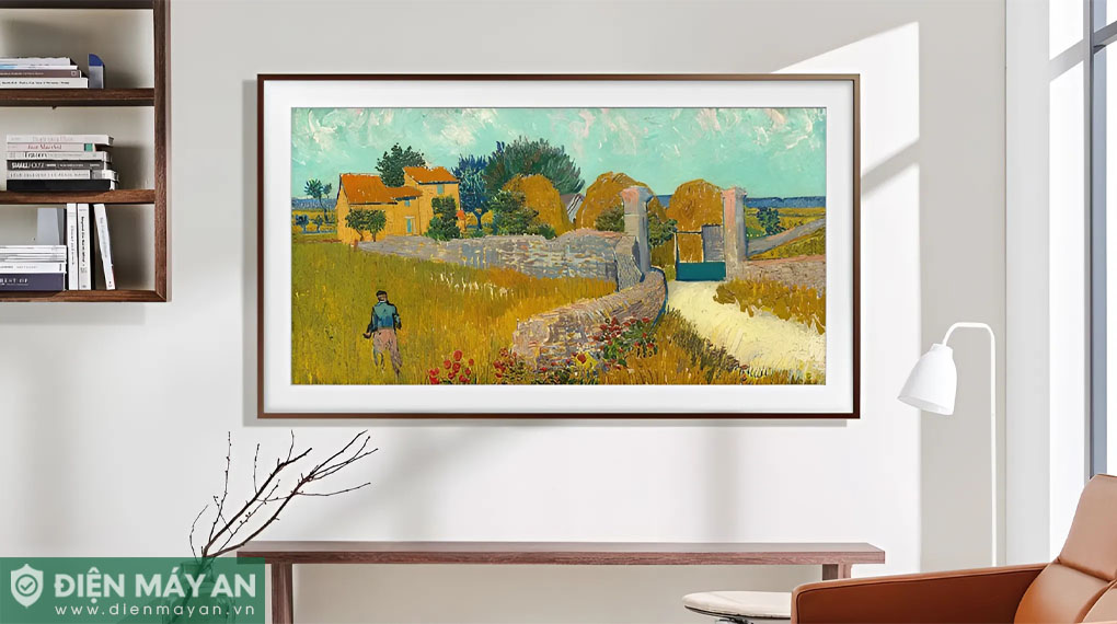 Lắp đặt treo tường giúp phô diễn tối đa vẻ đẹp của tivi khung tranh The Frame QLED Samsung 4K 65 inch QA65LS03D