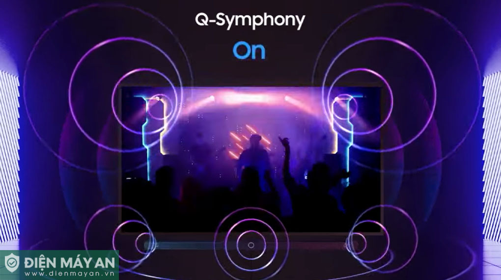 Các công nghệ xử lý âm thanh tiên tiến đều quy tụ trong Smart Tivi Khung Tranh The Frame QLED Samsung 4K 65 Inch QA65LS03D