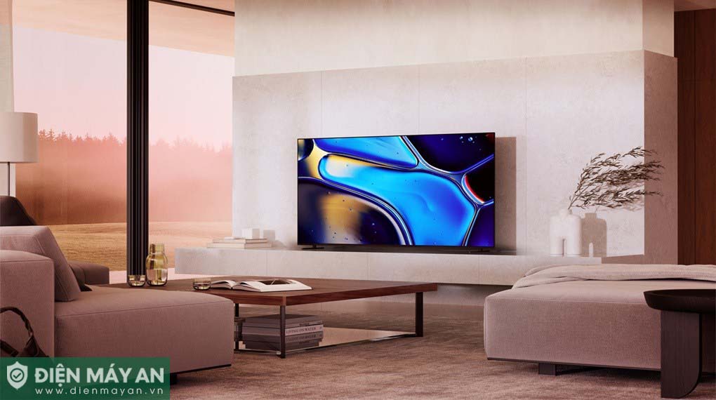 Tivi Sony 4K K-55XR80 có thiết kế độc đáo theo phong cách tối giản mà vẫn cực kỳ sang trọng