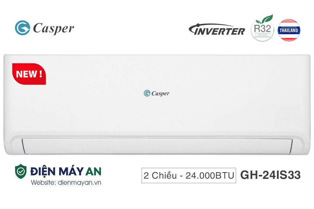 Điều Hòa Casper Inverter 24000 BTU 2 Chiều GH-24IS33