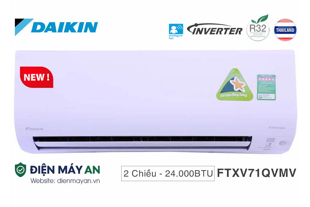 Điều hòa Daikin Inverter 24000 BTU 2 chiều FTXV71QVMV