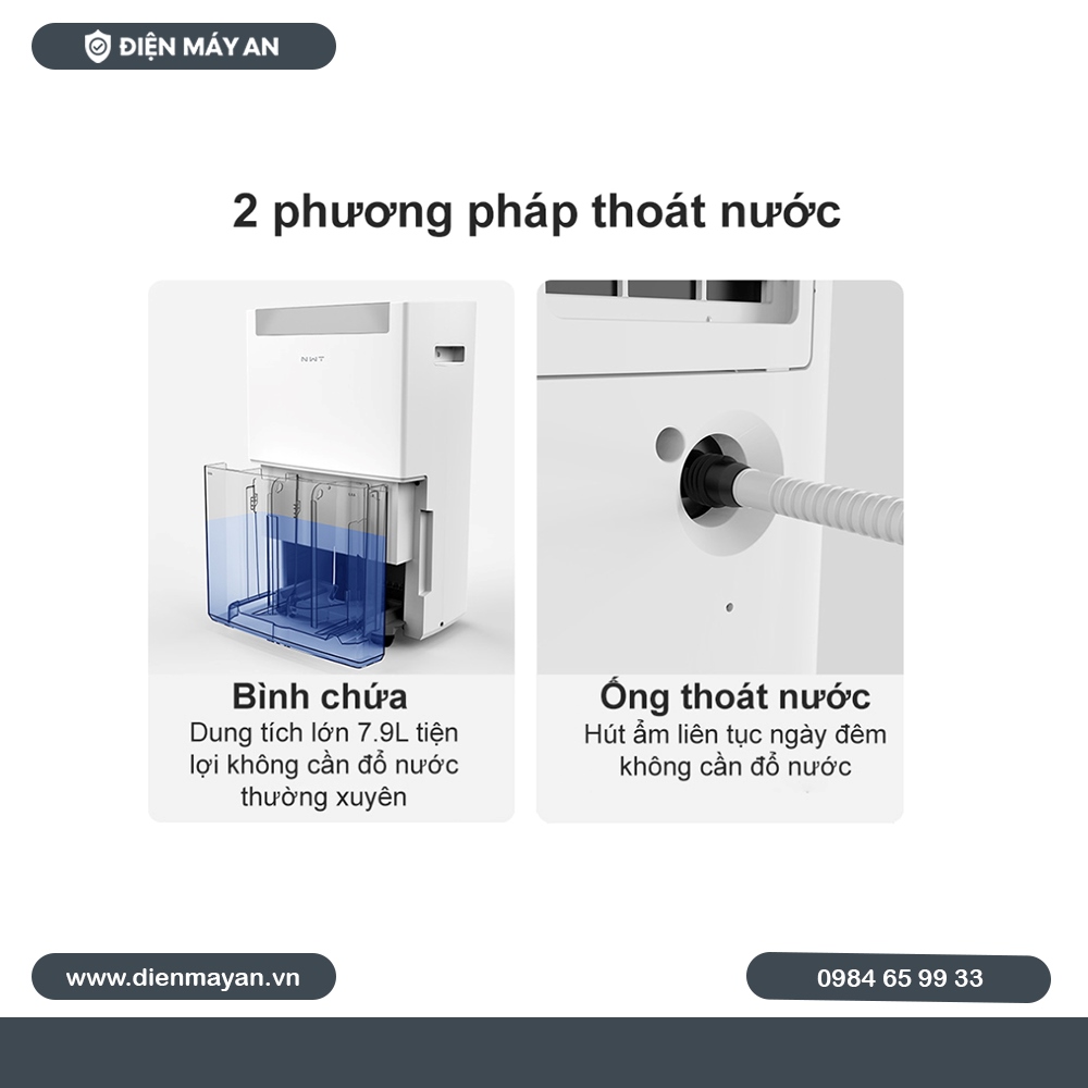 Máy Hút Ẩm Thông Minh Xiaomi New Widetech 60L WDH08E60FPW