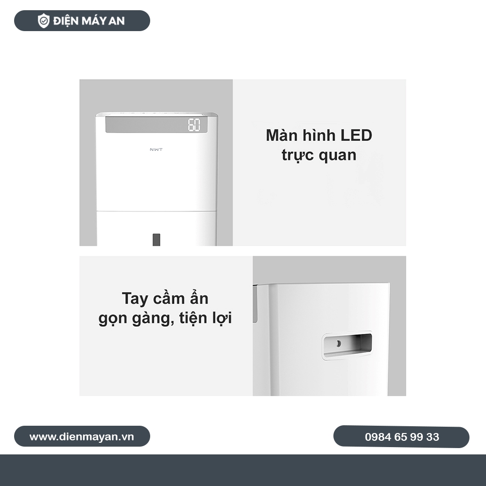 Máy Hút Ẩm Thông Minh Xiaomi New Widetech 60L WDH08E60FPW