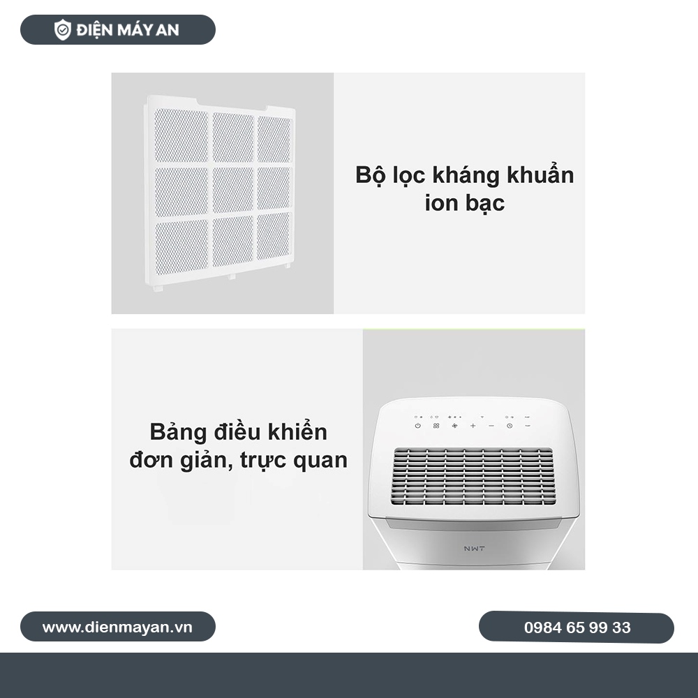 Máy Hút Ẩm Thông Minh Xiaomi New Widetech 60L WDH08E60FPW