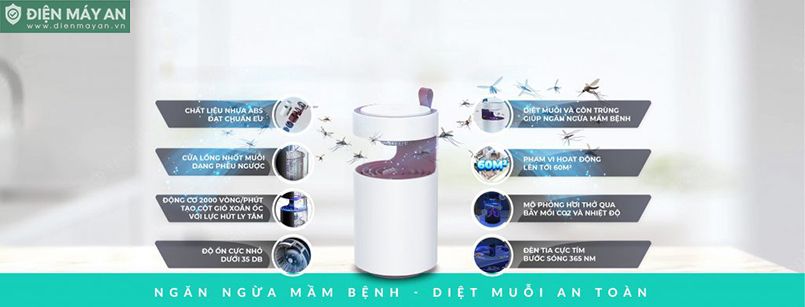 Máy Bắt Muỗi Và Côn Trùng Ultty MKL - Hàng Chính Hãng