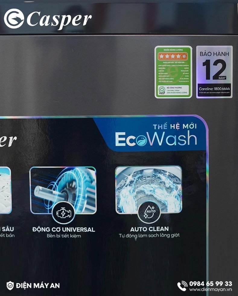 Máy Giặt Casper 7.5 Kg WT-75NG1