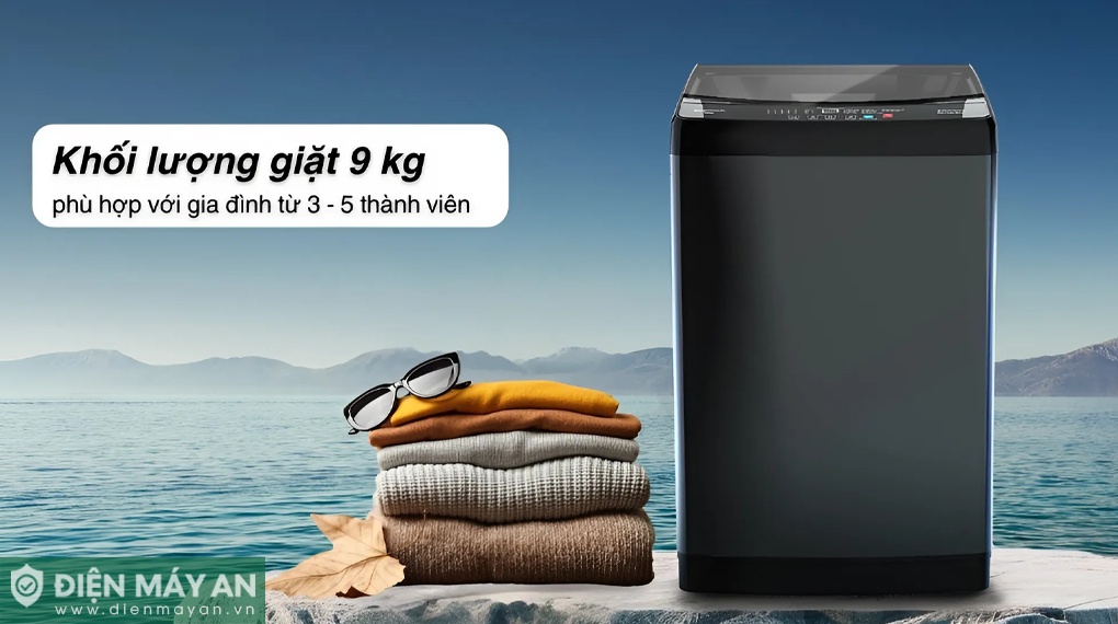 Khối lượng giặt của WT-9NB3 là 9 kg