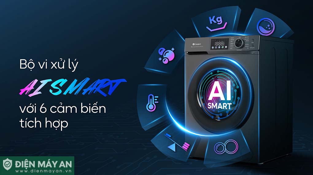 Máy Giặt Casper Inverter ProWash 8 Kg WF-D8VWR1