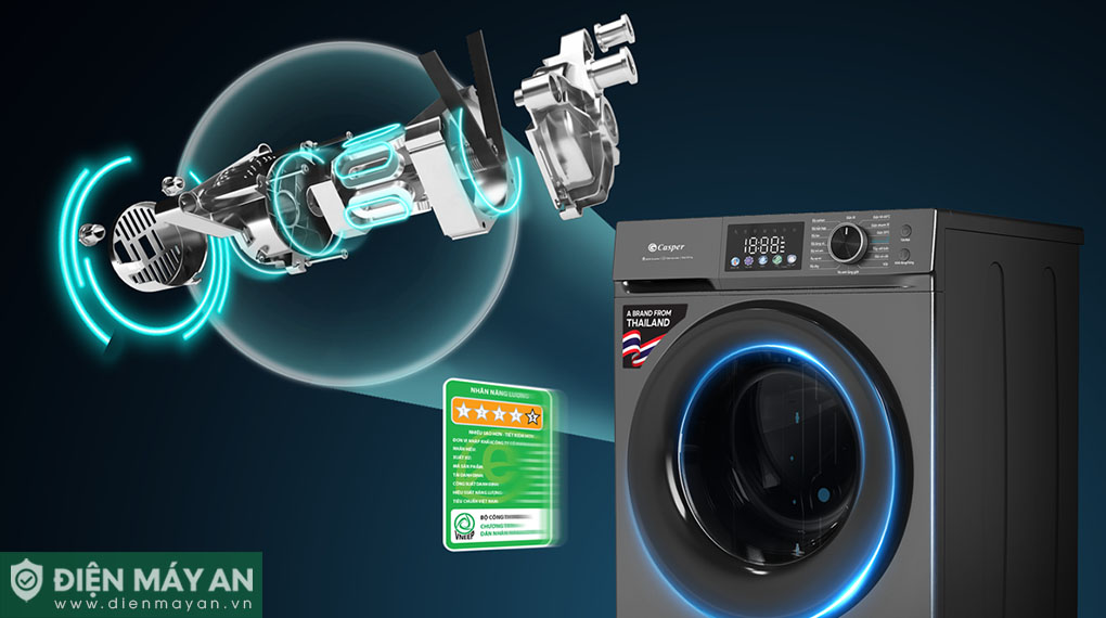 Máy Giặt Casper Inverter ProWash 9.5 Kg WF-D95VGR1