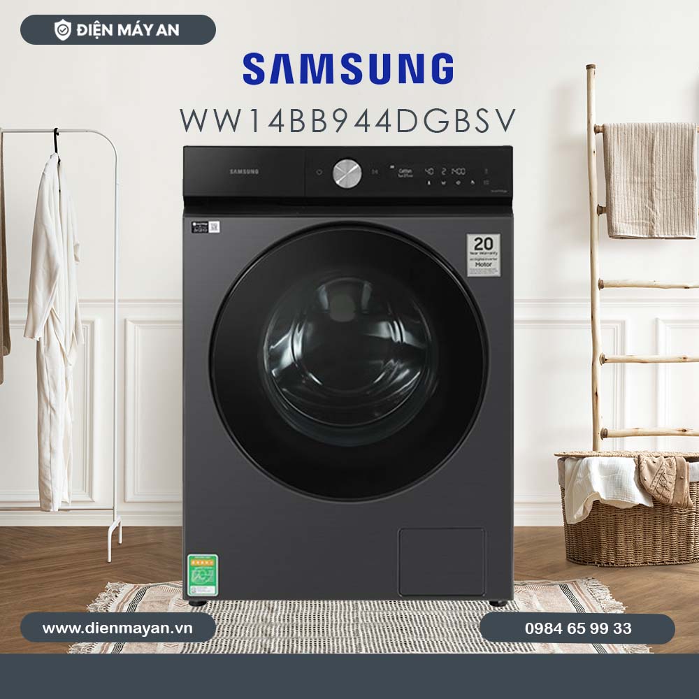 Máy Giặt Samsung Bespoke AI Inverter 14 Kg WW14BB944DGBSV