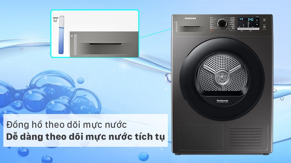Máy Sấy Bơm Nhiệt Samsung 9kg DV90TA240AX/SV