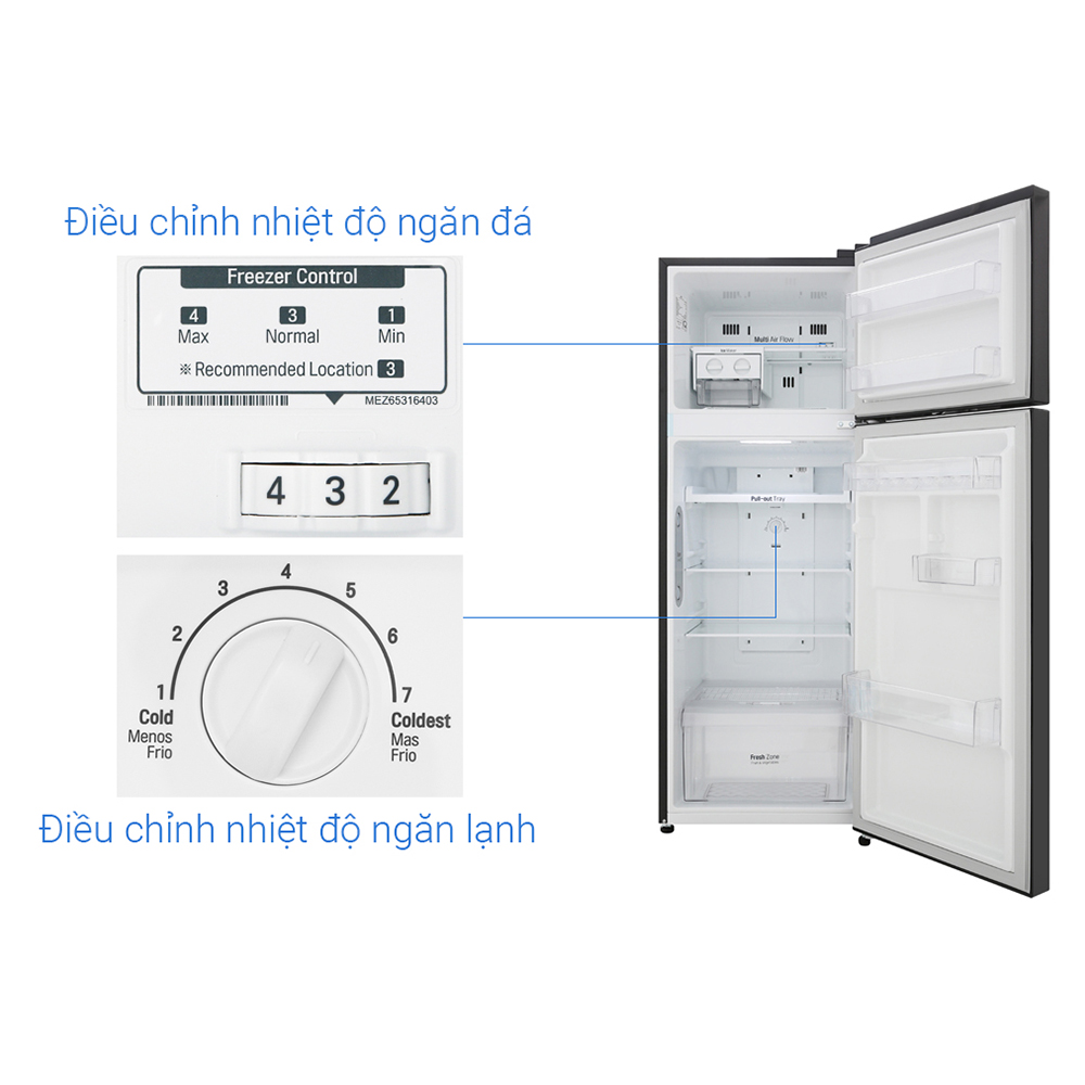 Tủ Lạnh LG Inverter 209 Lít GN-M208BL