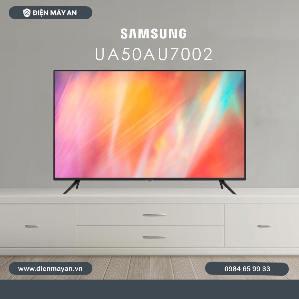 Smart Tivi Samsung 4K 50 Inch UA50AU7002 Giá Tốt