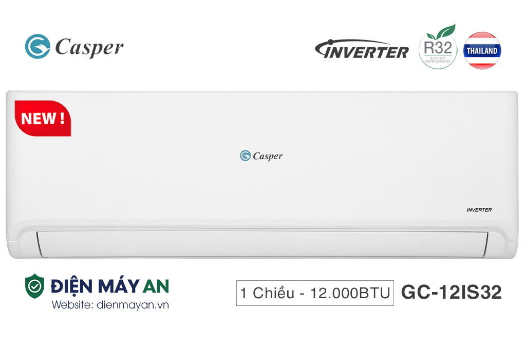 Điều Hòa Casper Inverter 12000 BTU 1 Chiều GC-12IS32