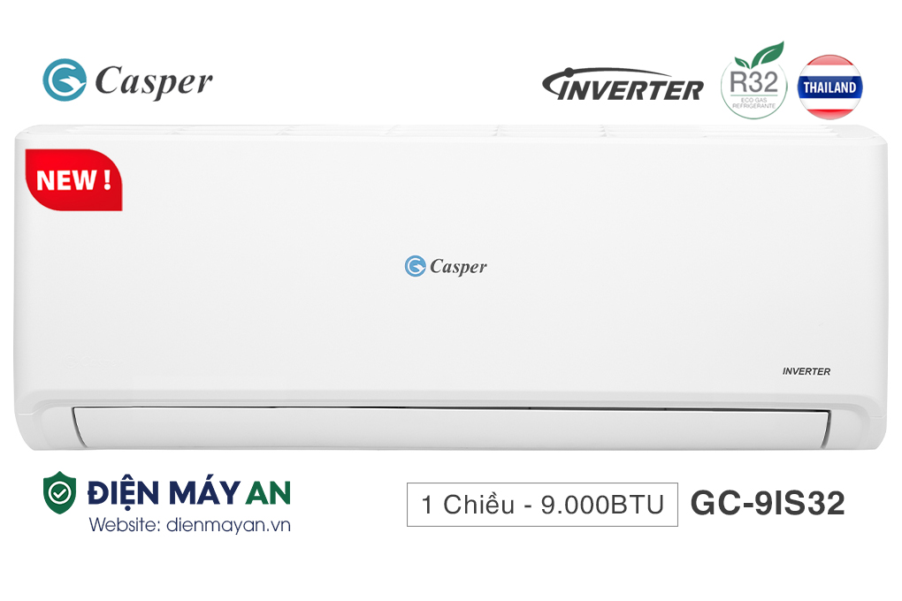 Điều Hòa Casper Inverter 9000 BTU 1 Chiều GC-09IS32
