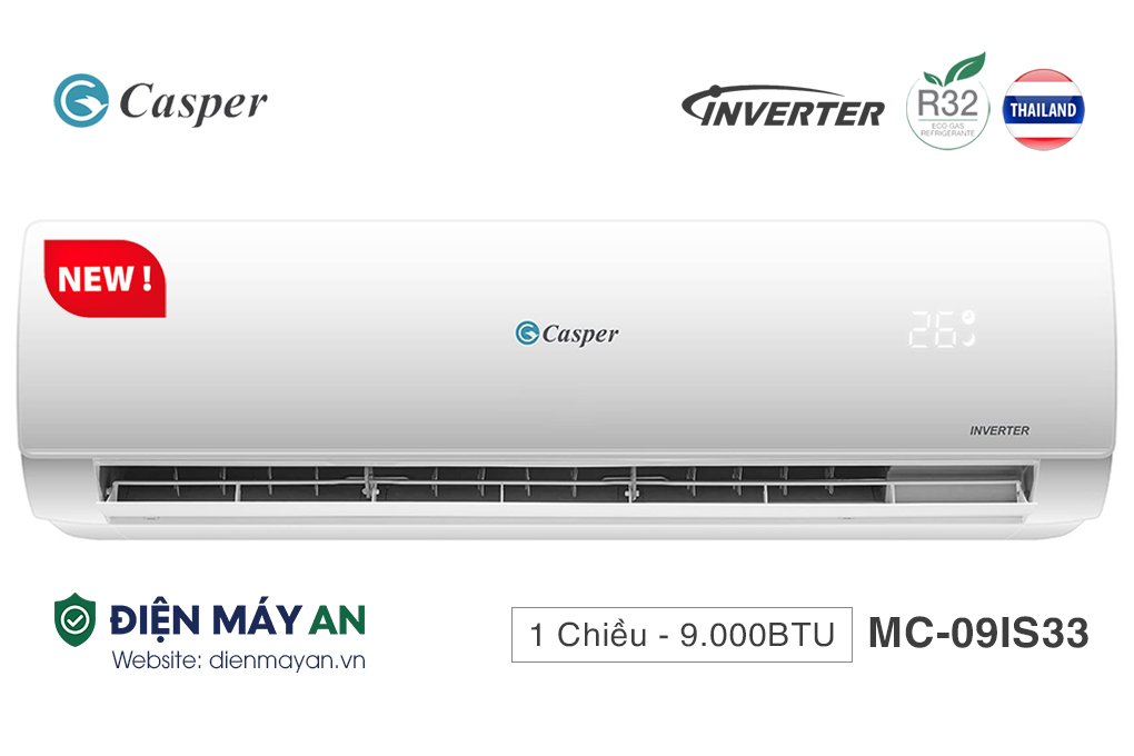 Điều Hòa Casper Inverter 9000 BTU 1 Chiều MC-09IS33