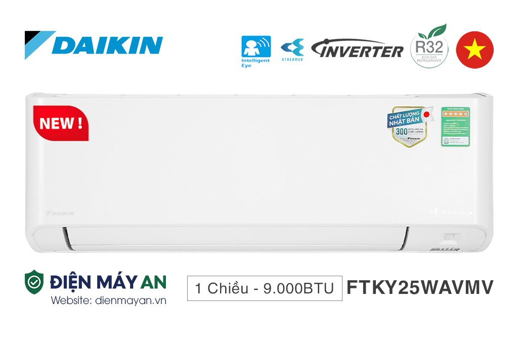 Điều Hòa Daikin Inverter 9000 BTU 1 Chiều FTKY25WAVMV