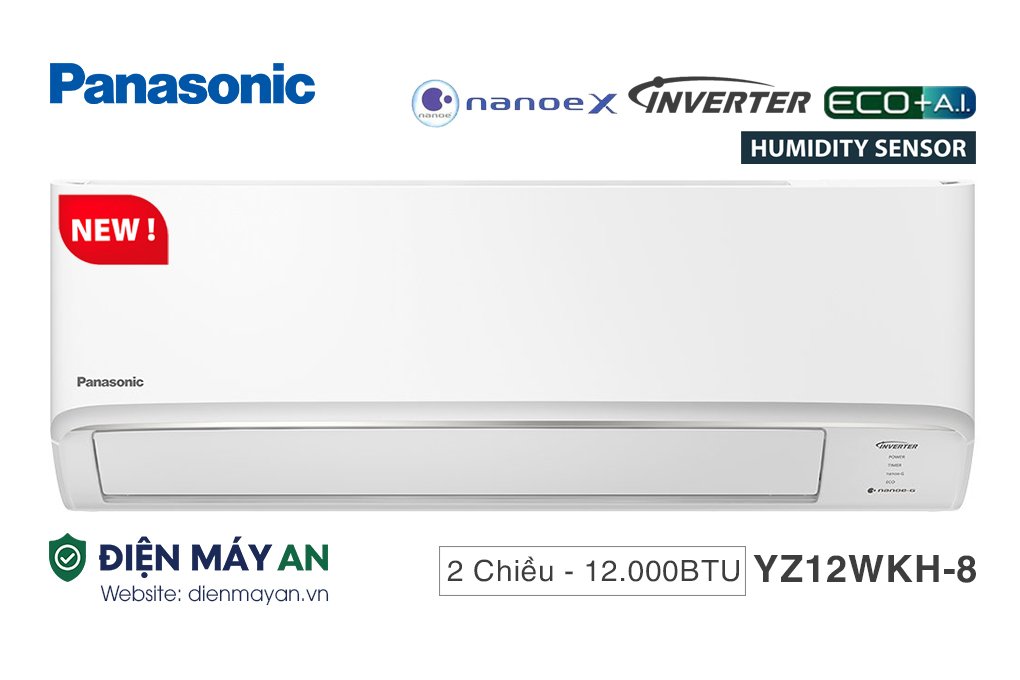 Điều Hòa Panasonic 12000BTU 2 Chiều Inverter YZ12WKH-8
