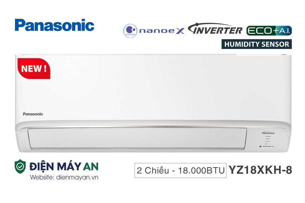 Điều Hòa Panasonic 18000BTU 2 Chiều Inverter YZ18XKH-8