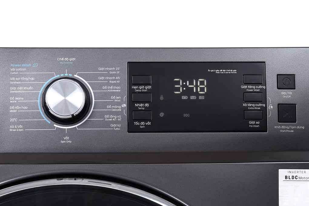 Máy Giặt Casper Inverter 9.5 Kg WF-95I140BGB