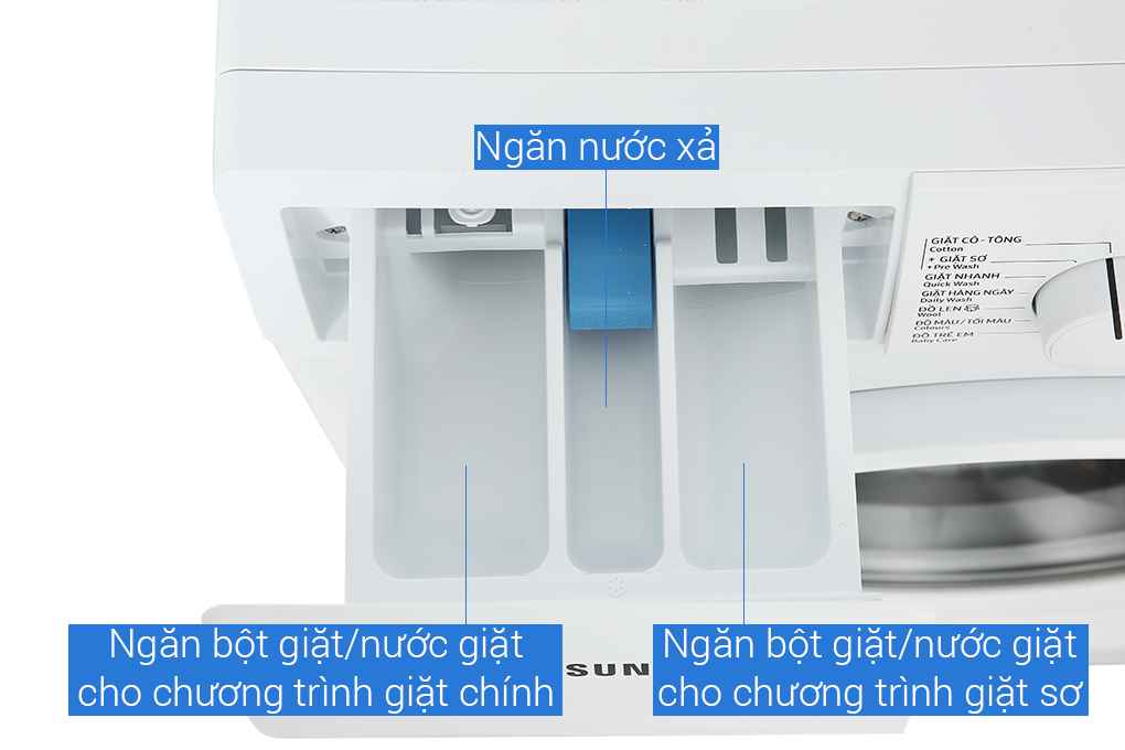 Máy Giặt Cửa Trước Samsung Inverter 8kg WW80T3020WW/SV