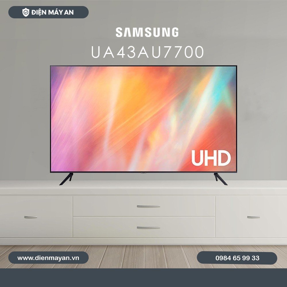 Smart Tivi Samsung 4K 43 Inch UA43AU7700 Giá Tốt