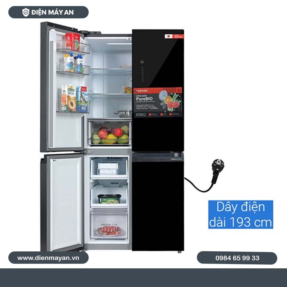 Tủ Lạnh Toshiba Inverter 474 Lít Multi Door GR-RF611WI-PGV(22)-XK - Giá Tốt Nhất