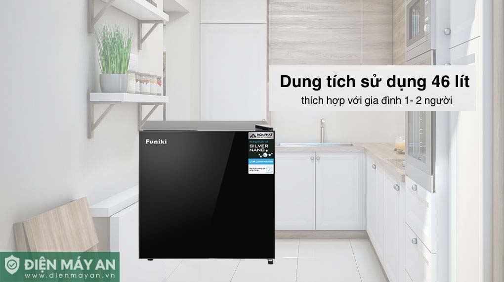 Tủ Lạnh Mini Funiki Cánh Kính 46 Lít HR S646GB - thiết kế